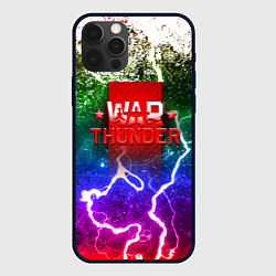 Чехол для iPhone 12 Pro Max Wartunder неоновые брызги красок, цвет: 3D-черный