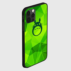 Чехол для iPhone 12 Pro Max Totoro green poly, цвет: 3D-черный — фото 2