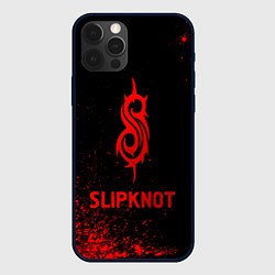 Чехол для iPhone 12 Pro Max Slipknot - red gradient, цвет: 3D-черный