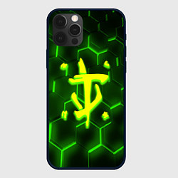 Чехол для iPhone 12 Pro Max Doom кислотная броня, цвет: 3D-черный