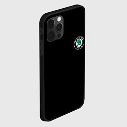 Чехол для iPhone 12 Pro Max Skoda logo auto, цвет: 3D-черный — фото 2