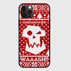 Чехол для iPhone 12 Pro Max Вязаный warhammer waaagh, цвет: 3D-черный