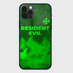 Чехол для iPhone 12 Pro Max Resident Evil - green gradient посередине, цвет: 3D-черный