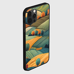 Чехол для iPhone 12 Pro Max Луга поля, цвет: 3D-черный — фото 2