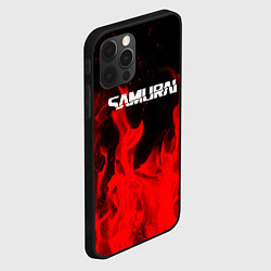 Чехол для iPhone 12 Pro Max Samurai fire red, цвет: 3D-черный — фото 2