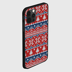 Чехол для iPhone 12 Pro Max New year pattern, цвет: 3D-черный — фото 2