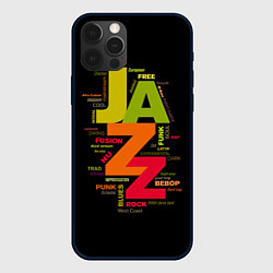 Чехол для iPhone 12 Pro Max Джазовые стили и жанры, цвет: 3D-черный