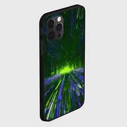 Чехол для iPhone 12 Pro Max Абстрактный путь в зелёный портал, цвет: 3D-черный — фото 2