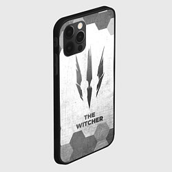 Чехол для iPhone 12 Pro Max The Witcher - white gradient, цвет: 3D-черный — фото 2