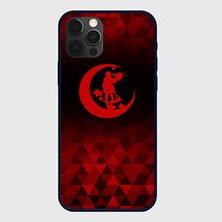 Чехол для iPhone 12 Pro Max Angels of Death red poly, цвет: 3D-черный
