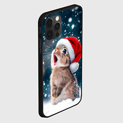 Чехол для iPhone 12 Pro Max Милый кролик - первый снег, цвет: 3D-черный — фото 2