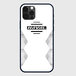 Чехол для iPhone 12 Pro Max Haval white poly, цвет: 3D-черный