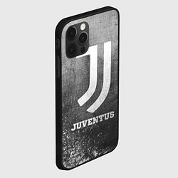 Чехол для iPhone 12 Pro Max Juventus - grey gradient, цвет: 3D-черный — фото 2