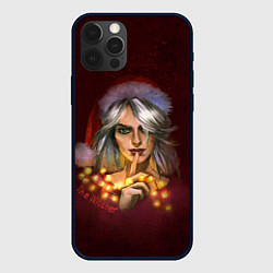 Чехол для iPhone 12 Pro Max Цирилла в шапке - The Witcher new year, цвет: 3D-черный