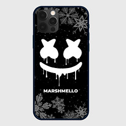 Чехол для iPhone 12 Pro Max Снежный Marshmello, цвет: 3D-черный