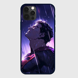 Чехол для iPhone 12 Pro Max Superman - Neon rain, цвет: 3D-черный