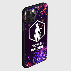 Чехол для iPhone 12 Pro Max Праздничный Tomb Raider, цвет: 3D-черный — фото 2