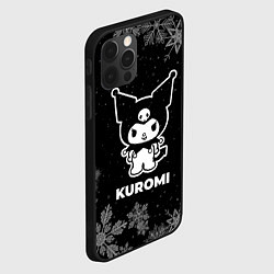 Чехол для iPhone 12 Pro Max Снежный Kuromi, цвет: 3D-черный — фото 2