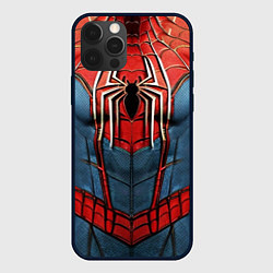 Чехол для iPhone 12 Pro Max Классический костюм человека паука, цвет: 3D-черный