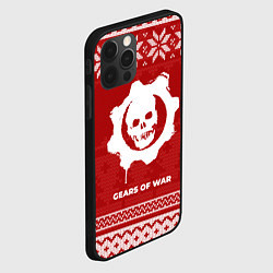 Чехол для iPhone 12 Pro Max Новогодний Gears of War, цвет: 3D-черный — фото 2