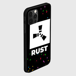 Чехол для iPhone 12 Pro Max Rust конфети, цвет: 3D-черный — фото 2