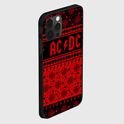 Чехол для iPhone 12 Pro Max ACDC christmas sweater, цвет: 3D-черный — фото 2