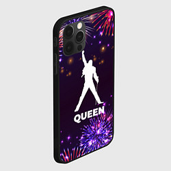 Чехол для iPhone 12 Pro Max Праздничный Queen, цвет: 3D-черный — фото 2