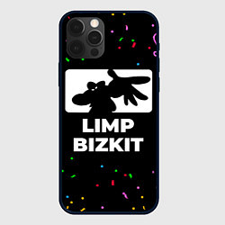 Чехол для iPhone 12 Pro Max Limp Bizkit конфети, цвет: 3D-черный