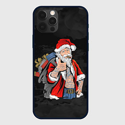 Чехол iPhone 12 Pro Max Санта хипстер с подарками