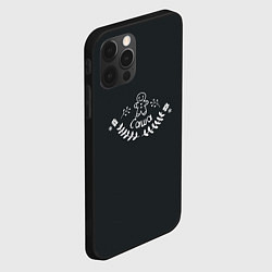 Чехол для iPhone 12 Pro Max Новогодний Саша мелом, цвет: 3D-черный — фото 2