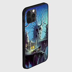 Чехол для iPhone 12 Pro Max Коттедж ведьмы - нейроарт фантазия, цвет: 3D-черный — фото 2
