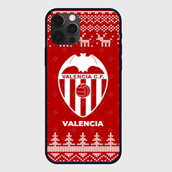Чехол для iPhone 12 Pro Max Новогодний Valencia с оленями, цвет: 3D-черный
