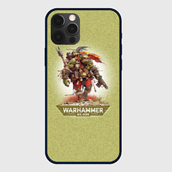 Чехол для iPhone 12 Pro Max Воин орк Warhammer, цвет: 3D-черный