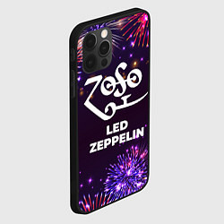 Чехол для iPhone 12 Pro Max Праздничный Led Zeppelin, цвет: 3D-черный — фото 2