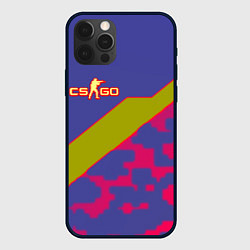 Чехол для iPhone 12 Pro Max Counter strike camo line, цвет: 3D-черный