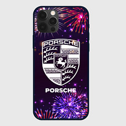 Чехол для iPhone 12 Pro Max Праздничный Porsche, цвет: 3D-черный