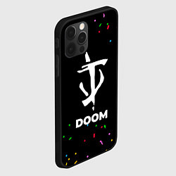 Чехол для iPhone 12 Pro Max Doom конфети, цвет: 3D-черный — фото 2