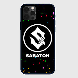 Чехол для iPhone 12 Pro Max Sabaton конфети, цвет: 3D-черный