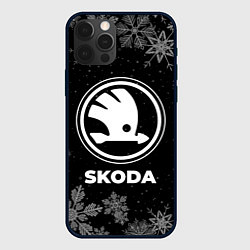 Чехол для iPhone 12 Pro Max Снежный Skoda, цвет: 3D-черный