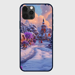 Чехол для iPhone 12 Pro Max Тропинка к новому году, цвет: 3D-черный