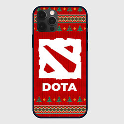 Чехол для iPhone 12 Pro Max Dota new year, цвет: 3D-черный
