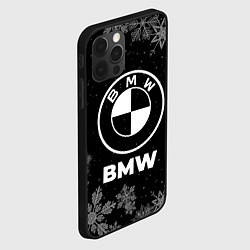 Чехол для iPhone 12 Pro Max Снежный BMW, цвет: 3D-черный — фото 2