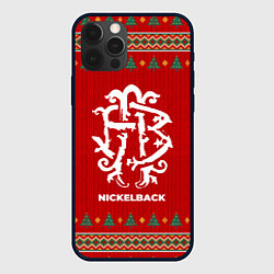 Чехол для iPhone 12 Pro Max Nickelback new year, цвет: 3D-черный