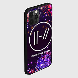 Чехол для iPhone 12 Pro Max Праздничный Twenty One Pilots, цвет: 3D-черный — фото 2