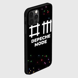 Чехол для iPhone 12 Pro Max Depeche Mode конфети, цвет: 3D-черный — фото 2