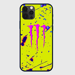Чехол для iPhone 12 Pro Max Monster energy краски, цвет: 3D-черный