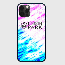 Чехол для iPhone 12 Pro Max Linkin park rock краски, цвет: 3D-черный