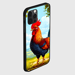 Чехол для iPhone 12 Pro Max Петушок, цвет: 3D-черный — фото 2