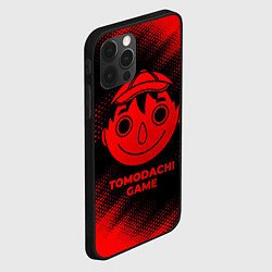 Чехол для iPhone 12 Pro Max Tomodachi Game - red gradient, цвет: 3D-черный — фото 2