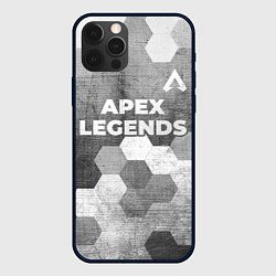 Чехол для iPhone 12 Pro Max Apex Legends - grey gradient посередине, цвет: 3D-черный